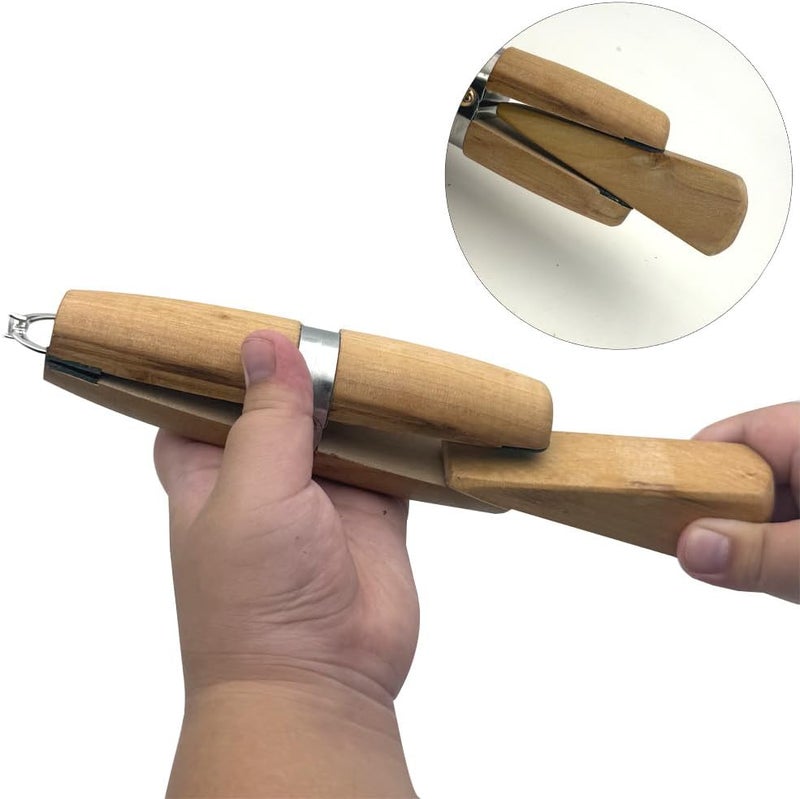 TUNQISM Wooden Ring Clips, Wooden Fixing Clips for Jewelry Ring Repair, Professional Jewelry Workbench, Used for Ring polishing, Welding, Engraving and Fixing - Image 3